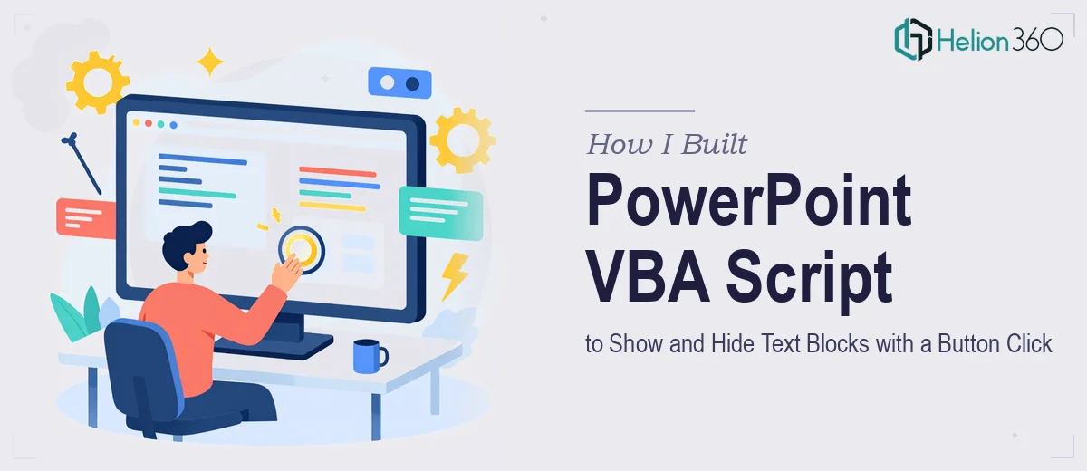 How I Built a PowerPoint VBA Script to Show and Hide Text Blocks with a Button Click