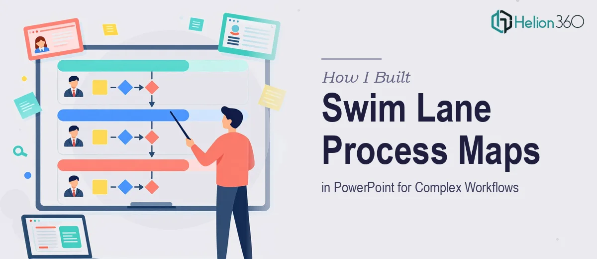 How I Built Clear Swim Lane Business Process Maps in PowerPoint for Complex Workflows