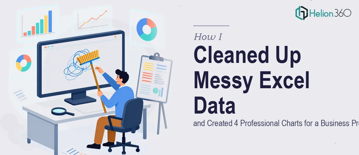 How I Cleaned Up Messy Excel Data and Created 4 Professional Charts for a Business Presentation
