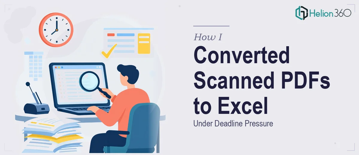 How I Converted 4 Scanned PDF Pages Into a Clean Excel Spreadsheet Under Deadline Pressure