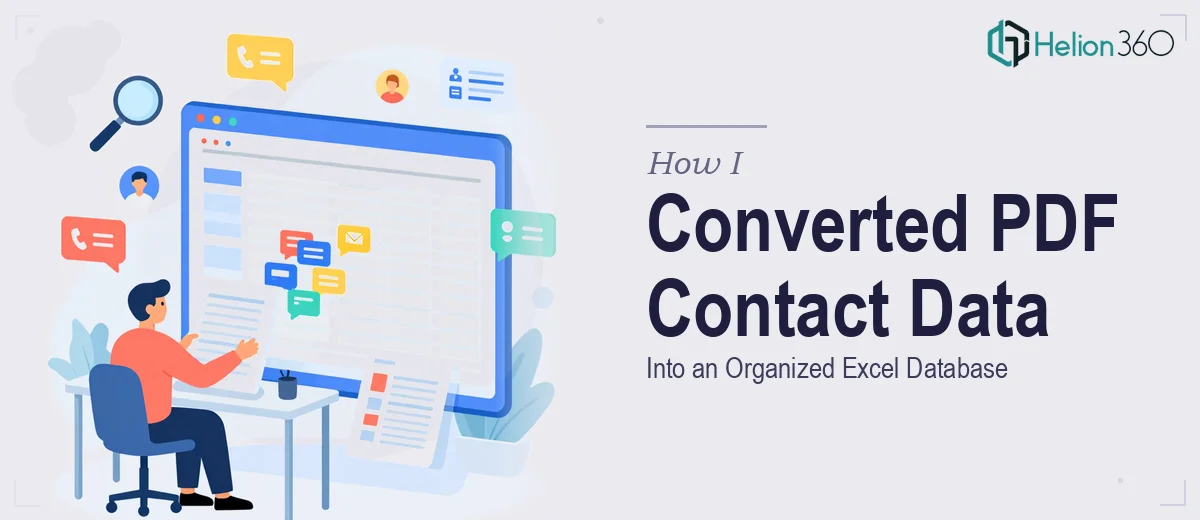 How I Converted PDF Business Contact Data Into an Organized Excel Database