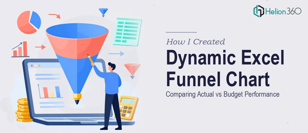 How I Created a Dynamic Excel Funnel Chart Comparing Actual vs Budget Performance