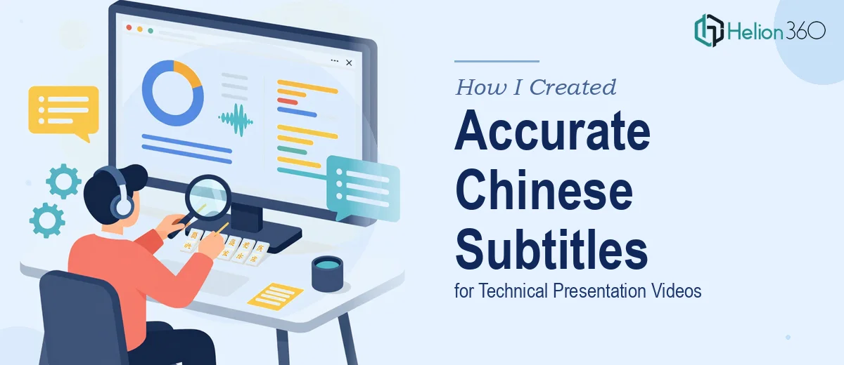 How I Created Accurate Chinese Subtitles for Technical Presentation Videos