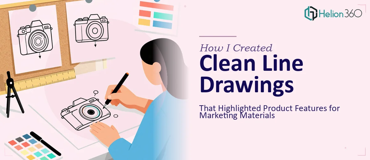 How I Created Clean Line Drawings That Highlighted Product Features for Marketing Materials