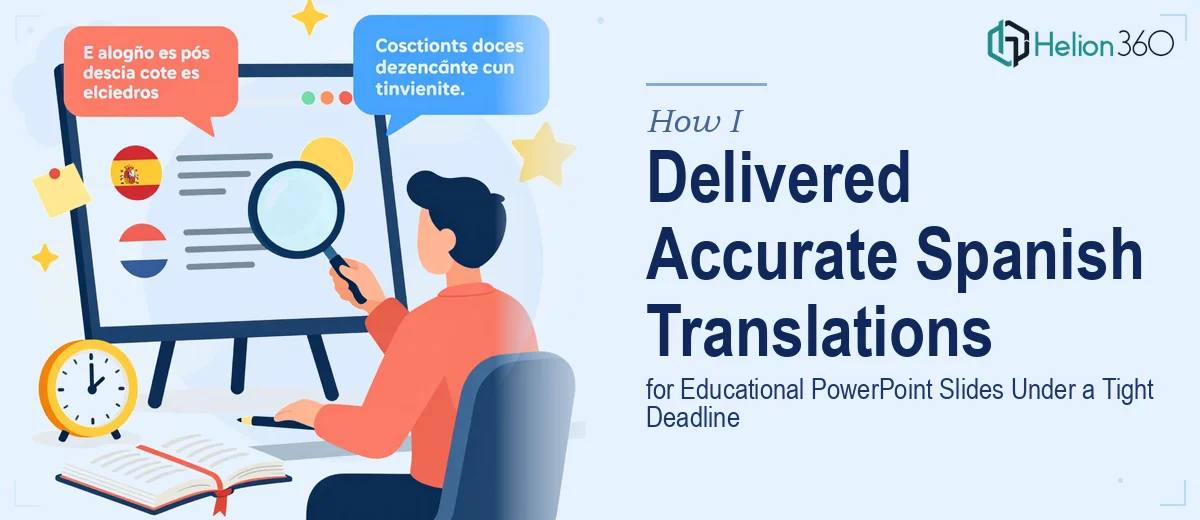How I Delivered Accurate Spanish Translations for Educational PowerPoint Slides Under a Tight Deadline