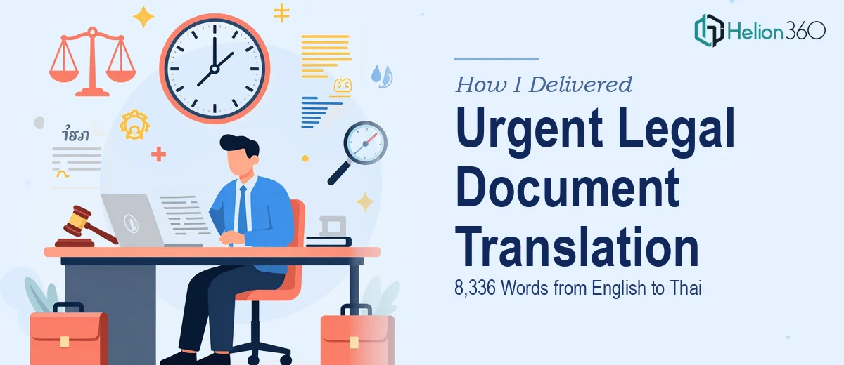 How I Delivered an Urgent 8,336-Word Legal Document Translation from English to Thai
