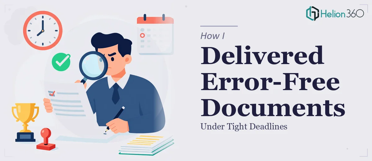 How I Delivered Error-Free Documents Under Tight Deadlines