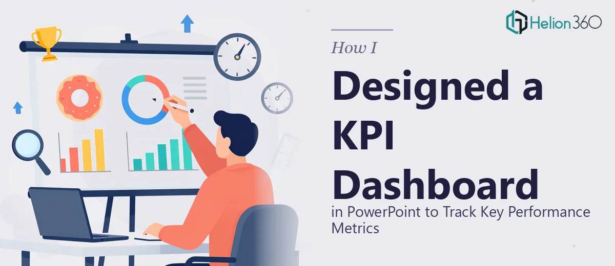 How I Designed a Clean KPI Dashboard in PowerPoint to Track Key Performance Metrics