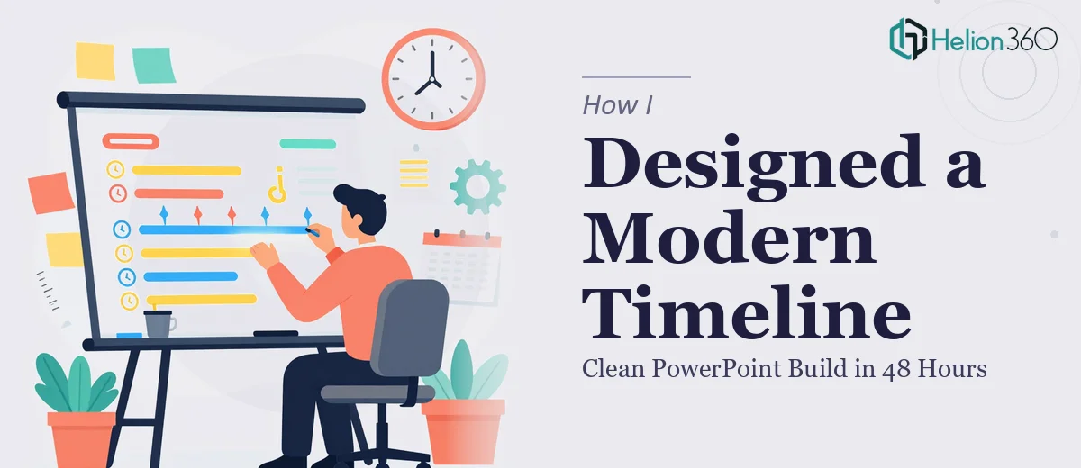 How I Designed a Clean, Modern PowerPoint Timeline in 48 Hours
