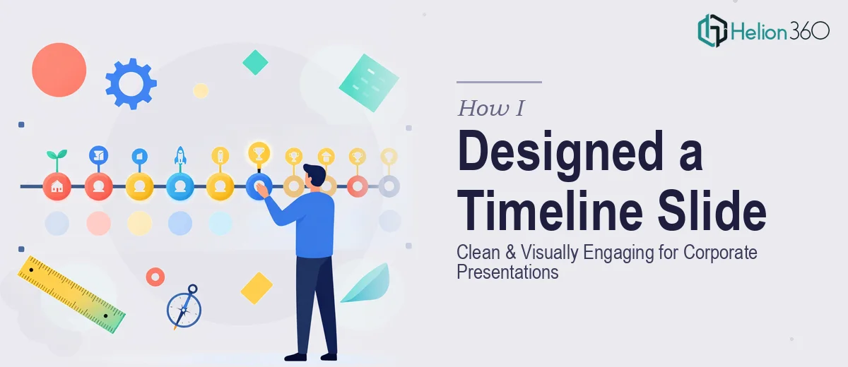 How I Designed a Clean, Visually Engaging 15-Year Timeline Slide for Corporate Presentations