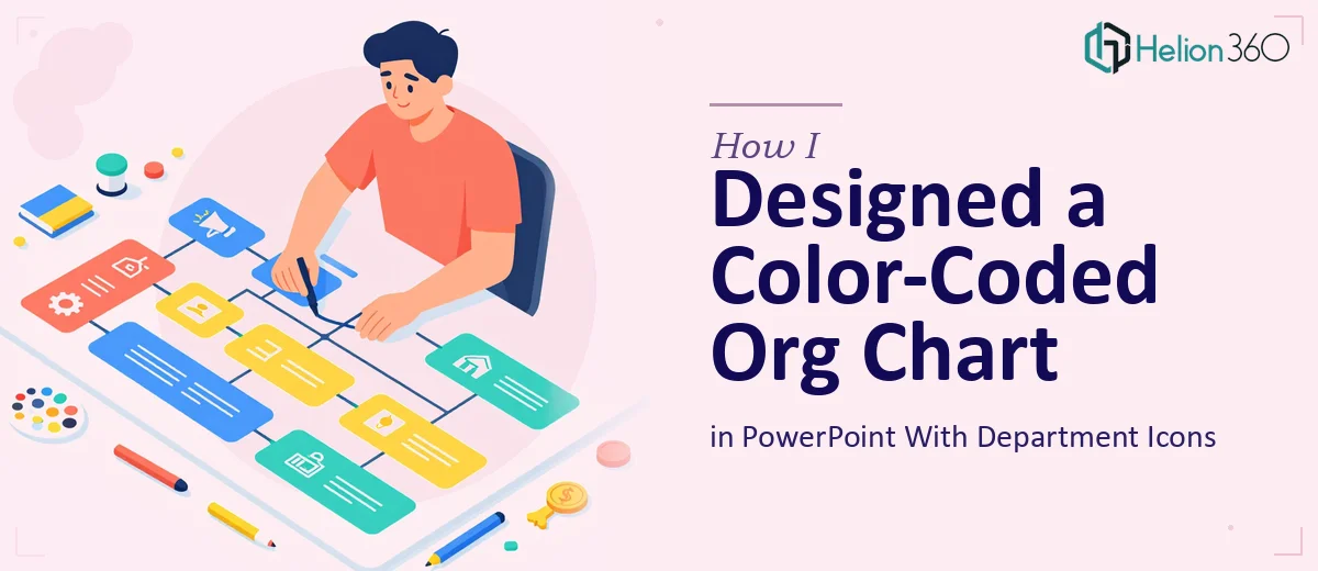How I Designed a Color-Coded Organizational Chart in PowerPoint With Department Icons