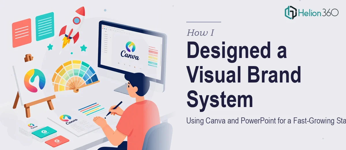 How I Designed a Complete Visual Brand System Using Canva and PowerPoint for a Fast-Growing Startup