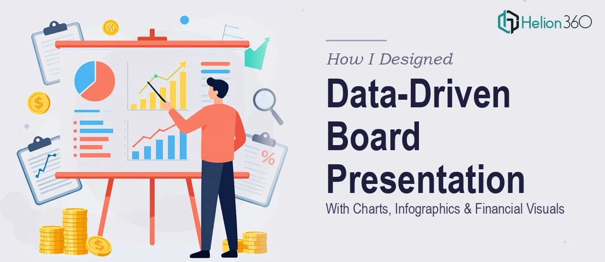 How I Designed a Data-Driven Board Presentation With Charts, Infographics, and Financial Visuals