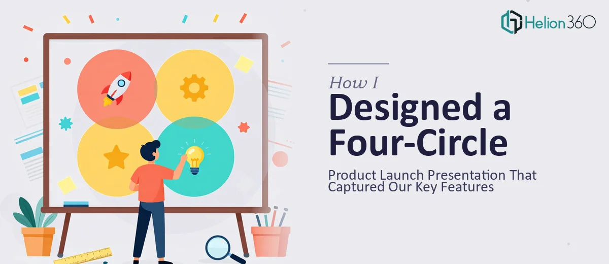 How I Designed a Four-Circle Product Launch Presentation That Captured Our Key Features