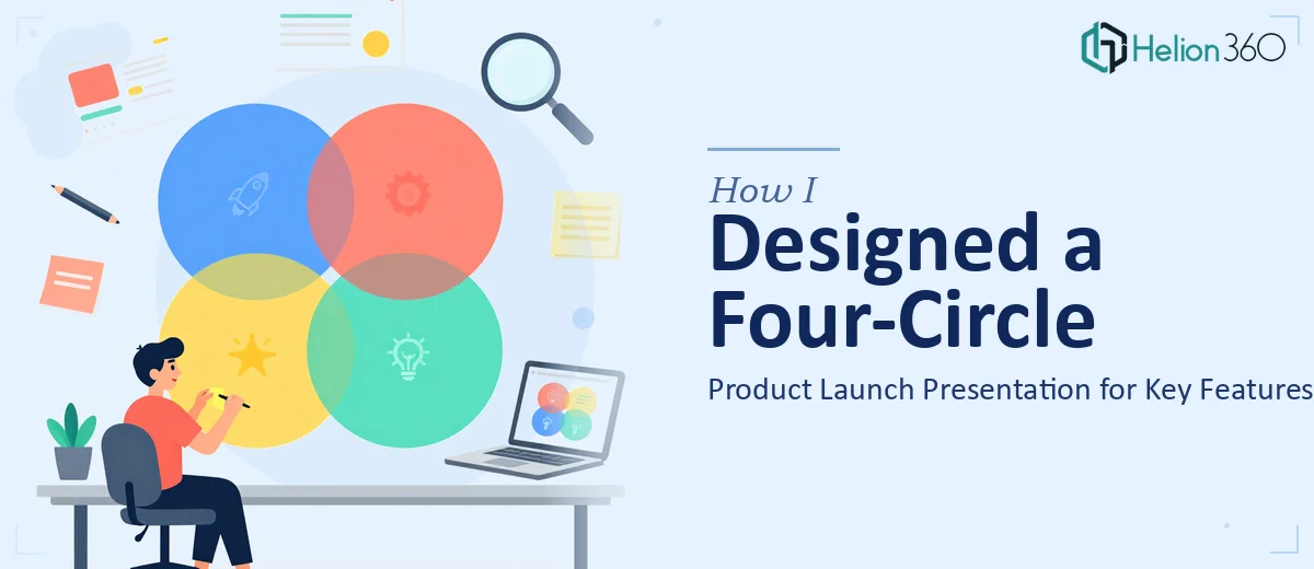How I Designed a Four-Circle Product Launch Presentation That Captured Our Key Features