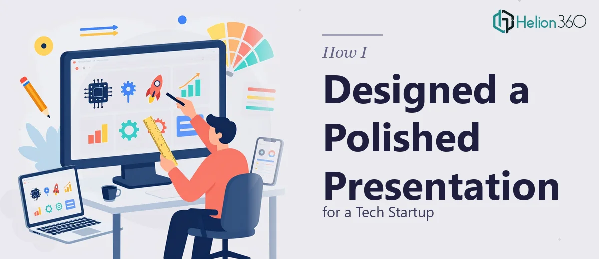 How I Designed a Polished One-Page PowerPoint Presentation for a Tech Startup