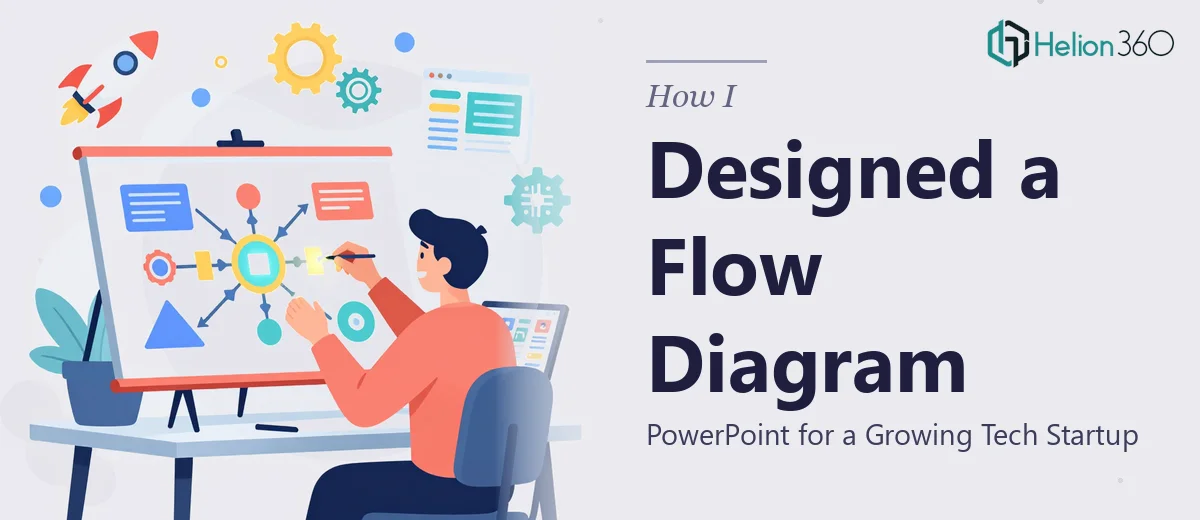 How I Designed a Working Flow Diagram PowerPoint Presentation for a Growing Tech Startup