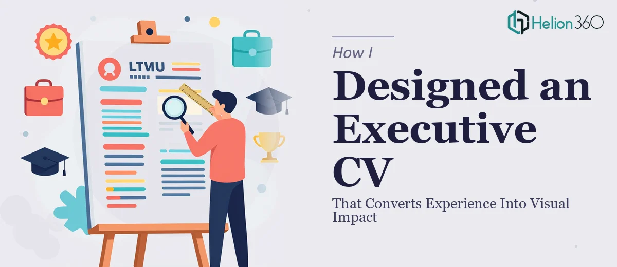 How I Designed an Executive CV That Converts Experience Into Visual Impact