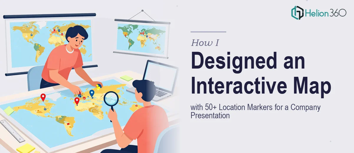 How I Designed an Interactive Map with 50+ Location Markers for a Company Presentation