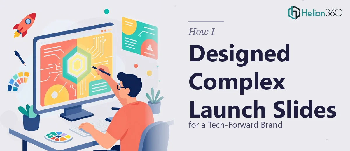 How I Designed Complex Product Launch Presentation Slides for a Tech-Forward Brand