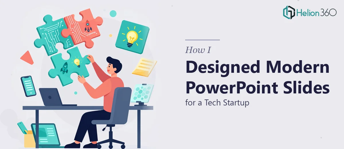 How I Designed Modern PowerPoint Home Slides for a Tech Startup