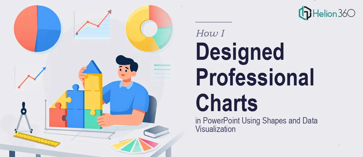 How I Designed Professional Custom Charts in PowerPoint Using Shapes and Data Visualization Best Practices