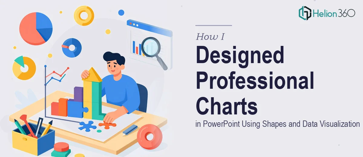 How I Designed Professional Custom Charts in PowerPoint Using Shapes and Data Visualization Best Practices