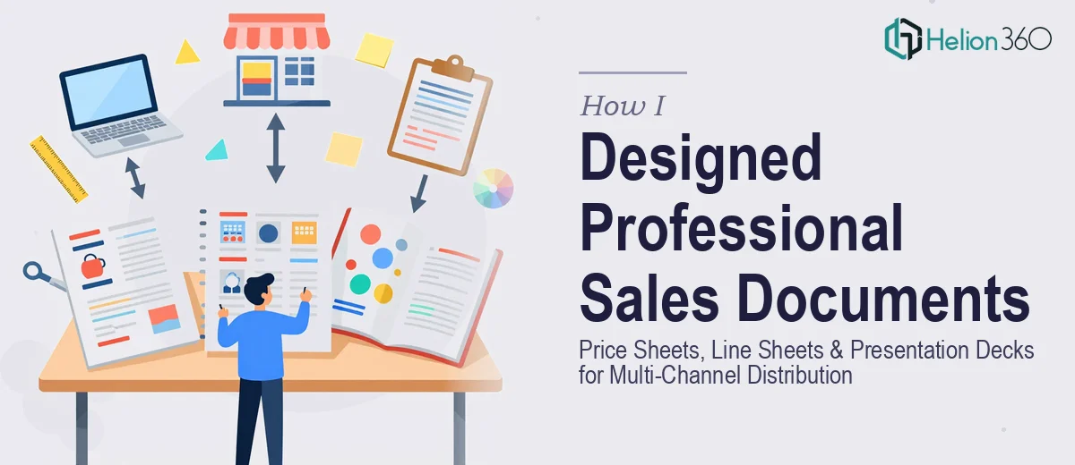 How I Designed Professional Price Sheets, Line Sheets, and Presentation Decks for Multi-Channel Distribution