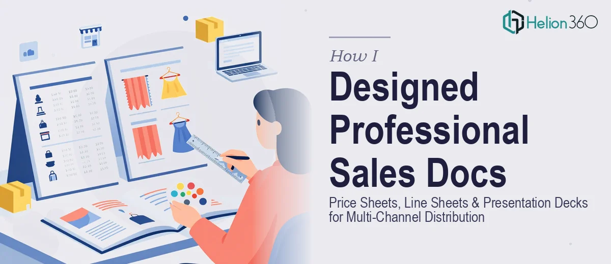 How I Designed Professional Price Sheets, Line Sheets, and Presentation Decks for Multi-Channel Distribution