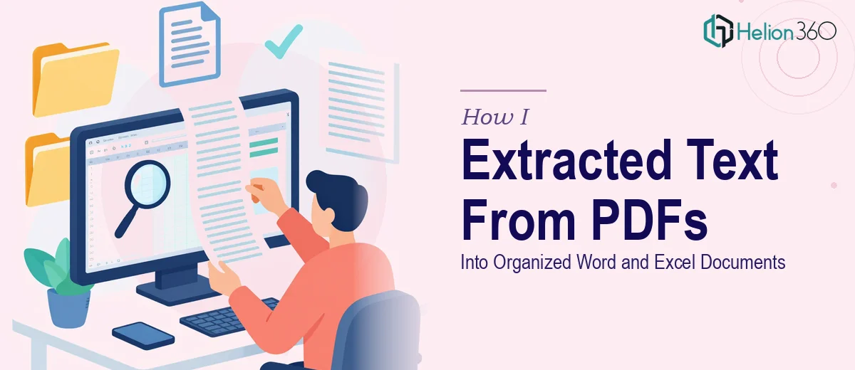 How I Executed Accurate Data Entry by Extracting Text From Multiple PDFs Into Organized Word and Excel Documents