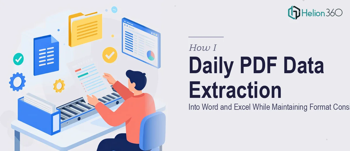 How I Executed Daily PDF Data Extraction Into Word and Excel While Maintaining Format Consistency