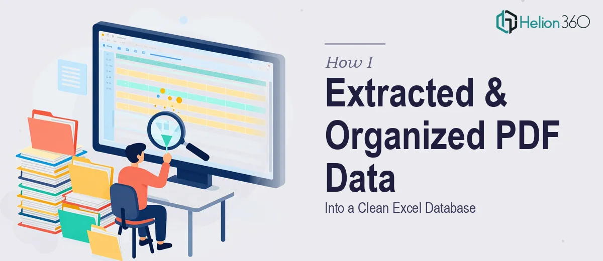 How I Extracted and Organized Data From 30 PDFs Into a Clean Excel Database