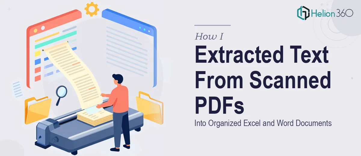 How I Extracted and Organized Text Data From Scanned PDFs Into Excel and Word Documents