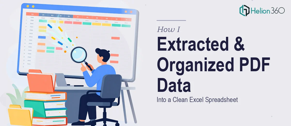How I Extracted and Organized Data from 30 PDFs Into a Clean Excel Spreadsheet
