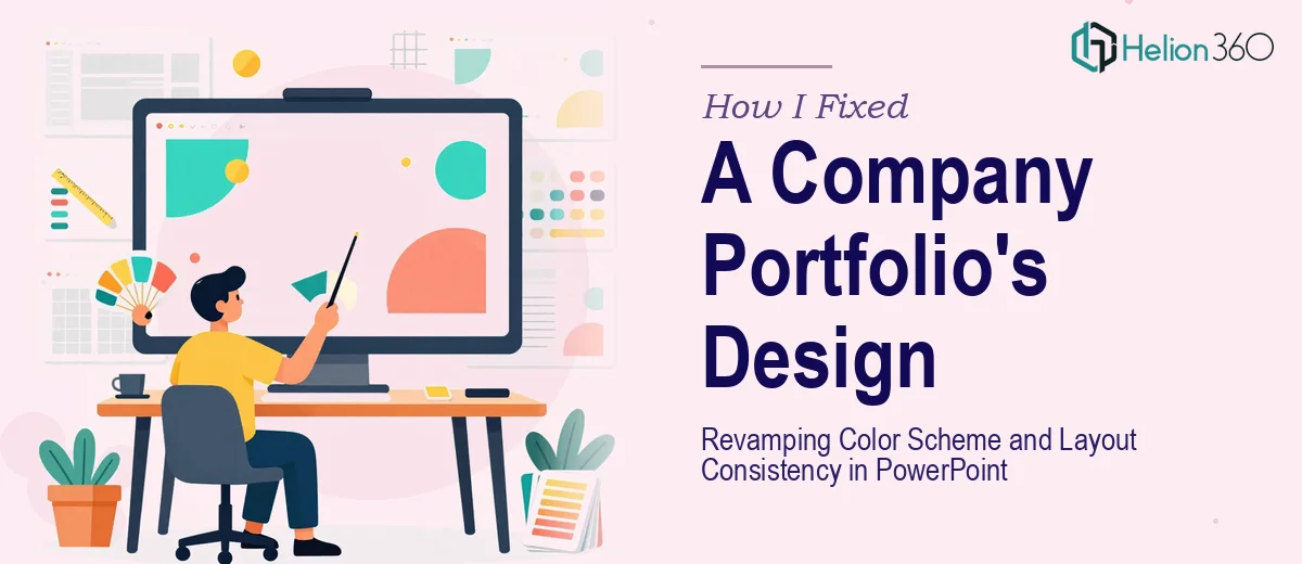 How I Fixed a Company Portfolio's Design: Revamping Color Scheme and Layout Consistency in PowerPoint