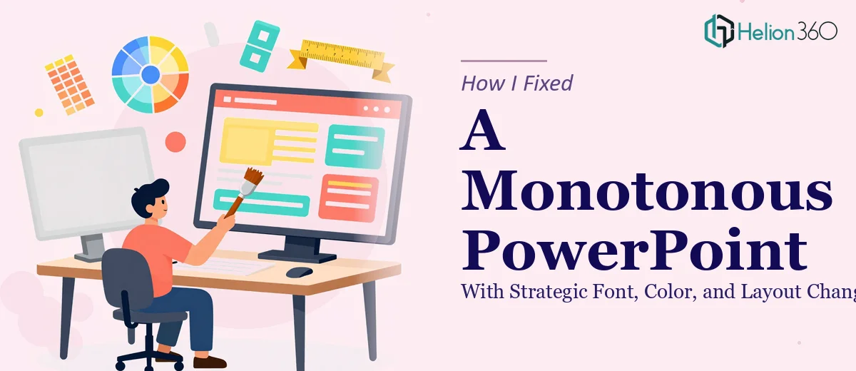 How I Fixed a Monotonous PowerPoint Presentation With Strategic Font, Color, and Layout Changes