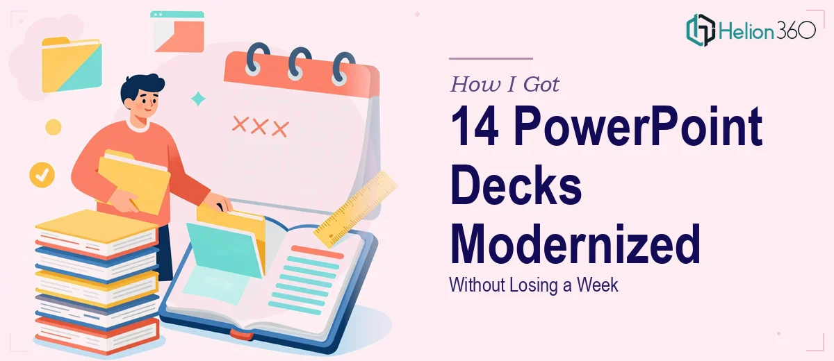 How I Got 14 PowerPoint Decks Transitioned to a Modern Template Without Losing a Week