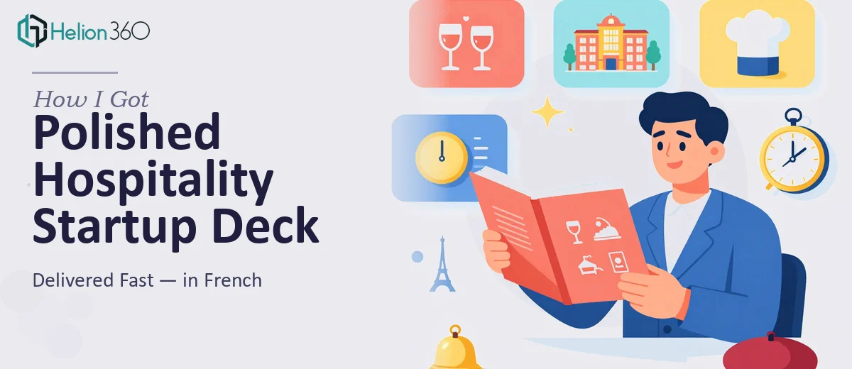 How I Got a Polished Hospitality Startup Deck Delivered Fast — in French