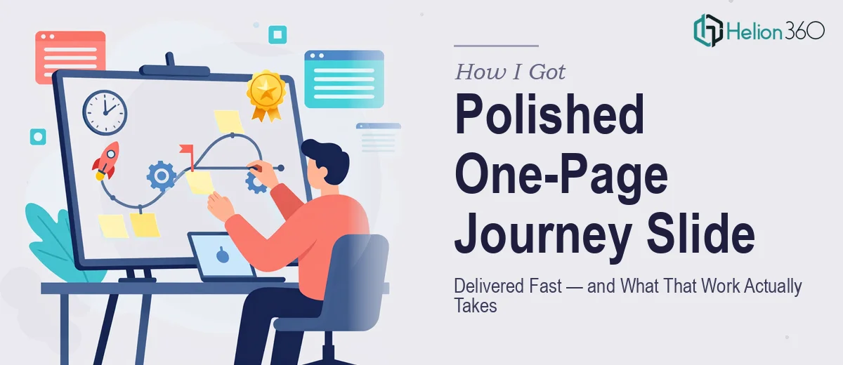 How I Got a Polished One-Page Software Journey Slide Delivered Fast — and What That Work Actually Takes