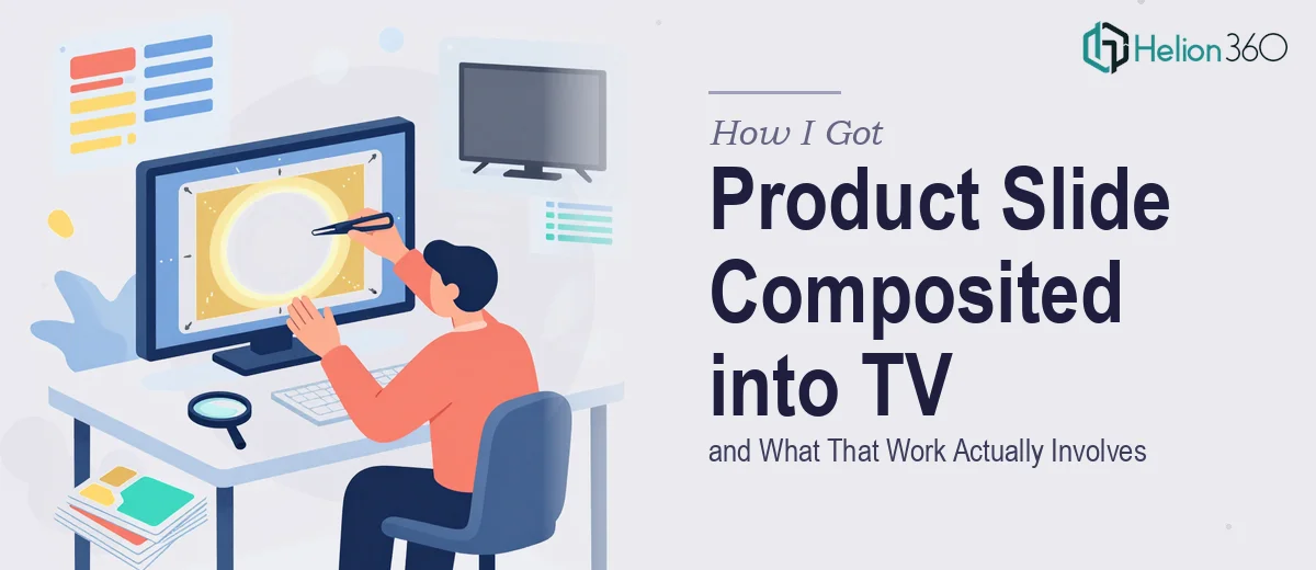 How I Got a Product Slide Composited into a TV Photo — and What That Work Actually Involves