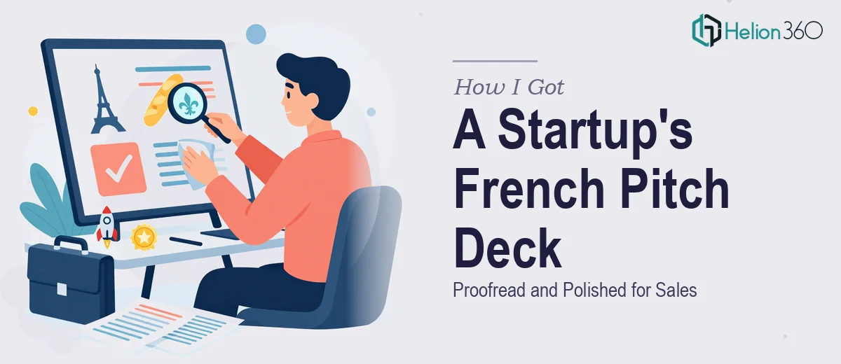 How I Got a Startup's French Marketing Slide Deck Proofread and Polished for Sales