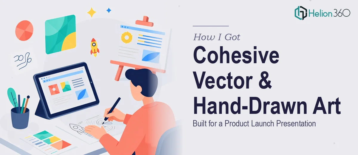 How I Got Cohesive Vector and Hand-Drawn Illustrations Built for a Product Launch Presentation