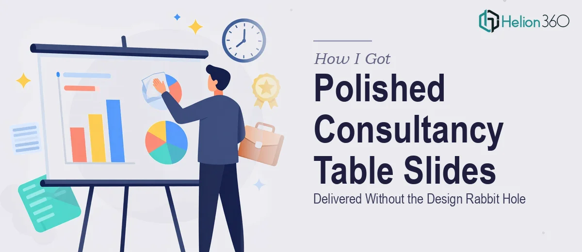 How I Got Polished Consultancy Table Slides Delivered Without the Design Rabbit Hole