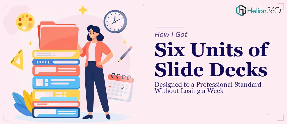 How I Got Six Units of Classroom Slide Decks Designed to a Professional Standard — Without Losing a Week to It