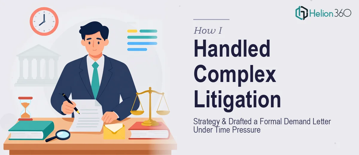 How I Handled a Complex Litigation Strategy and Drafted a Formal Demand Letter Under Time Pressure