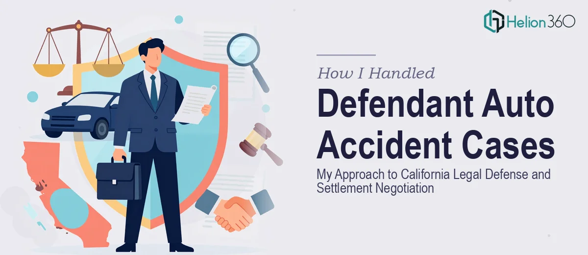 How I Handled Defendant Auto Accident Cases: My Approach to California Legal Defense and Settlement Negotiation