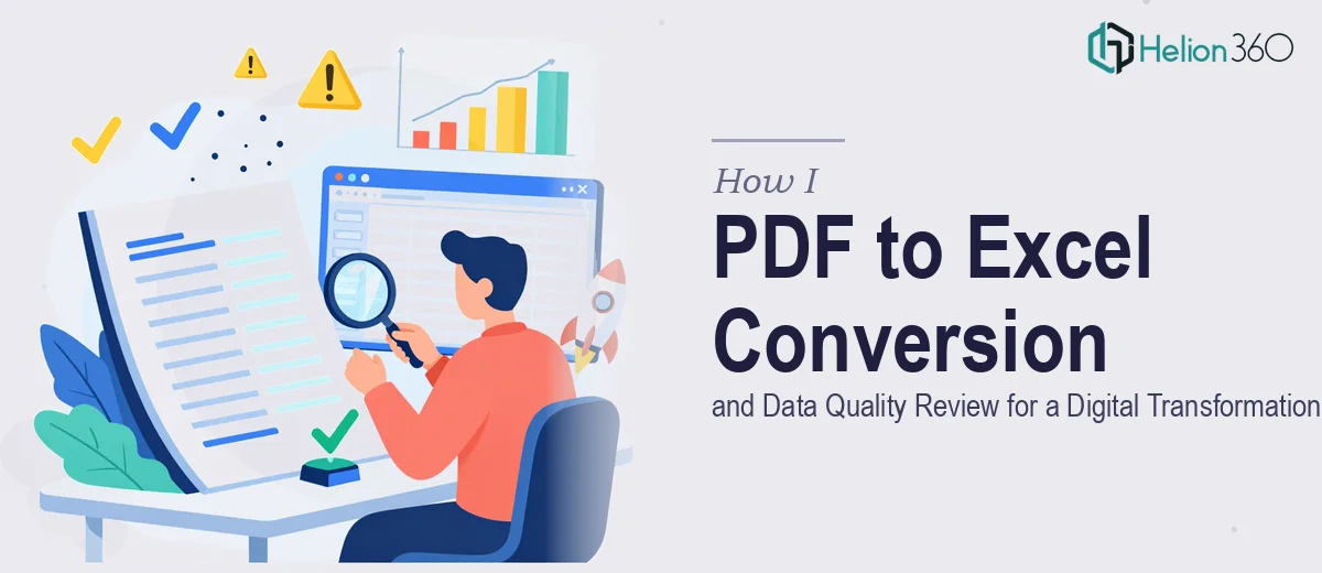 How I Handled PDF to Excel Conversion and Data Quality Review for a Digital Transformation Startup
