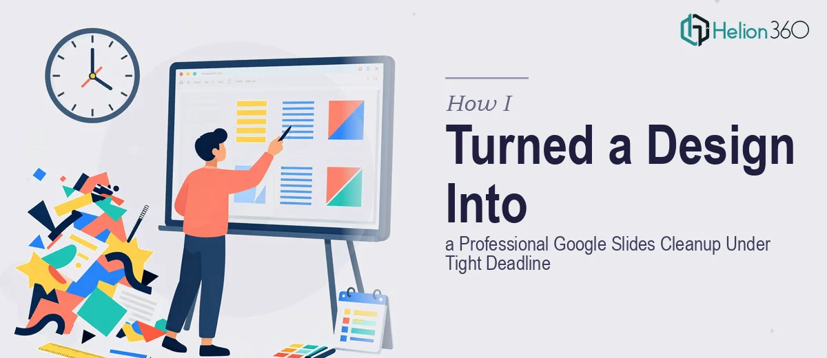 How I Turned an Existing Design Into a Professional Google Slides Cleanup Under Tight Deadline