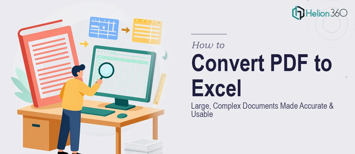 How to Convert Large, Complex PDF Documents Into Accurate, Usable Excel Spreadsheets
