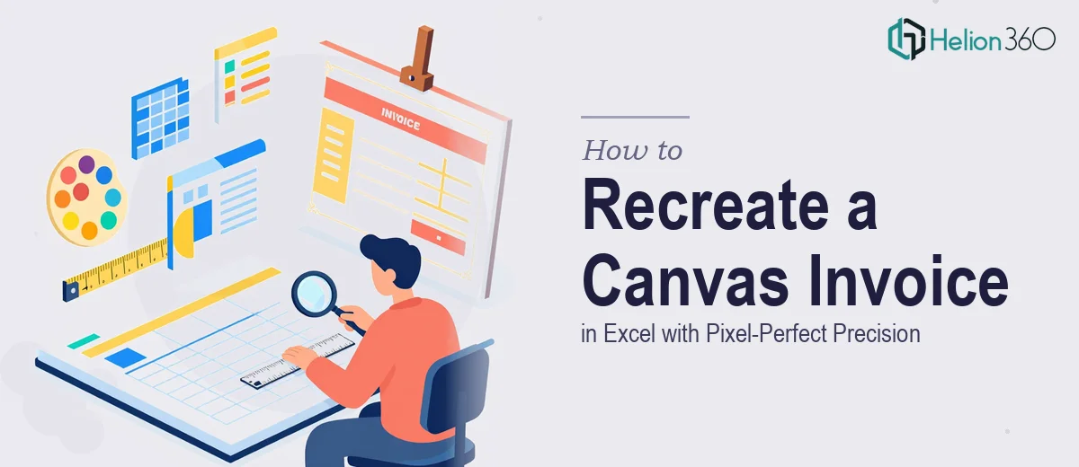 How to Recreate a Canvas Invoice Design in Excel with Pixel-Perfect Precision